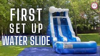 Our First Waterslide Delivery!  Bounce House Rental Business.