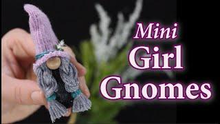 Mini Girl Gnome | Easy Tiny Gnome Tutorial | Girl Gnomes DIY | Glove Finger Gnomes | Tiny Gnomes