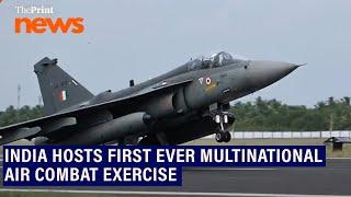 India hosted the first-ever multination air combat exercise, Tarang Shakti in Tamil Nadu