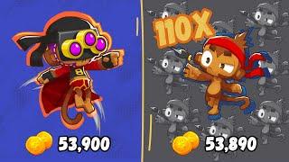 Tier 5 VS Tier 2 Primary Towers (Same Price Comparison) | BTD6