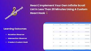 React | Implement Your Own Infinite Scroll List In Less Than 20 Minutes Using A Custom React Hook 🪝