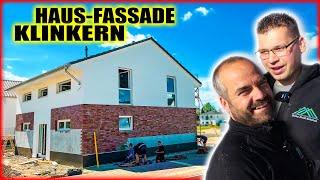 HAUS FASSADE KLINKER - Wilder Verband Klinkerriemchen verlegen! | Home Build Solution