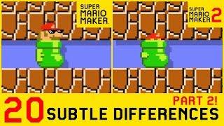 20 Other Subtle Differences between Super Mario Maker 2 and SMM1 (2/4)