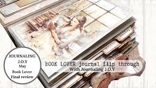 BOOK LOVER journal flip through with Journaling J.O.Y