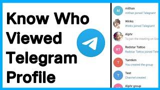 How to Know Who Viewed my Telegram Profile