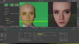 pftrack , facial 3d tracking with 3dsmax , first test