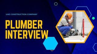 construction plumber interview questions answers ️ plumber interview  @kk technical Dubai