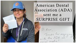 ADA sent me a SURPRISE GIFT!|American Dental Association| Unboxing video