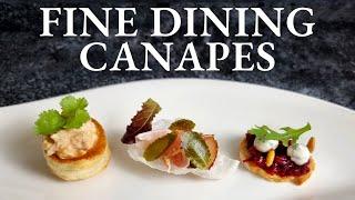 My Favorite New Year's Eve Canapes | Fine Dining Finger Food
