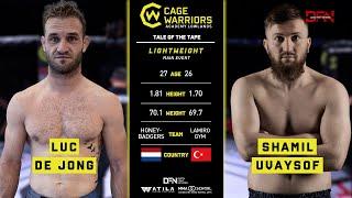 Fight 24: Luc de Jong vs Shamil Uvaysof | Cage Warriors Academy Lowlands 1