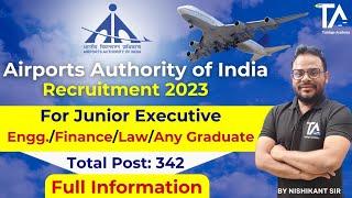 AAI Recruitment 2023 for Junior Executive MBA-Finance, Engineering & All Graduate||Full Information|