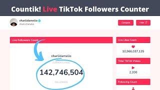 Countik! How to see your TikTok Followers and Likes Count Live