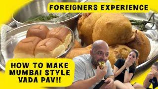 Foreigners Experience Mumbai Style वड़ा पाव | Travel Vlog India