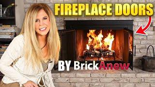 Home Decorating Ideas | Living Room Remodel | Brick-A-New Fireplace Doors