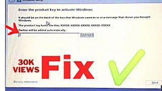 Enter Product Key Of Windows 8