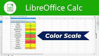 How to Use Color Scales in Libreoffice Calc (Conditional Formatting)