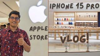 I bought IPHONE 15 PRO at APPLE STORE - Saket, New Delhi | VLOG!