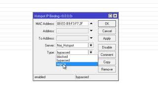 Mikrotik Usermanager Limit and MAC Binding for bypassed