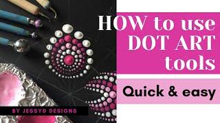 How to use dotting tools - Dot Mandala