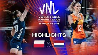  POL vs.  NED - Highlights Week 2 | Women's VNL 2023