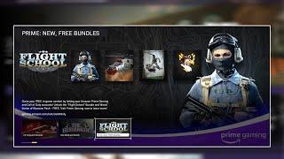 How To Get Free FLIGHT SCHOOL Bundle With Prime Gaming | COD WARZONE AND COLD WAR *Easy*