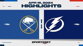 NHL Highlights | Sabres vs. Lightning - April 15, 2024