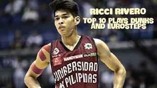 Ricci Rivero Top 10 plays | Dunks & Eurosteps