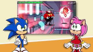 WE'RE IN AMONG US!!   Sonic & Amy REACT to AMONG US, but with Sonic the Hedgehog by Zun7