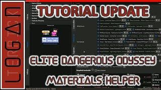 Tutorial Update for Elite Dangerous Odyssey Materials Helper - v2.18