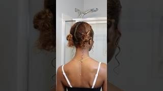 to the girl looking for a cross country hairstyle! #curlyhairstyles #easyhairstyles