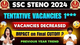 SSC STENOGRAPHER 2024 VACACNCY | IMPACT ON FINAL CUT OFF