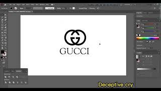 Gucci logo illustrator | How to create a Gucci logo with Illustrator | Deceptive cry !