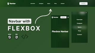 Responsive HTML and CSS Navigation Bar Step By Step