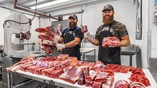 How to Butcher a Bison | ENTIRE BREAKDOWN | The Bearded Butchers!