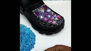 (Shorts: S. 3 Ep. 50) Crocs Shoes Glam Crystal Bling Diamond DIY. High End Luxury.