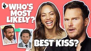 "I Can't Answer That!" Guardians Of The Galaxy 3 | Chris Pratt & Zoe Saldana Play Who's Most Likely