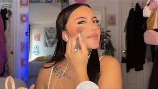 ASMR Doing My Makeup  (whispering, tapping, personal attention) #asmr #makeup