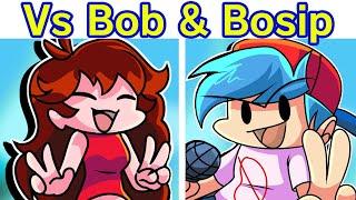 Friday Night Funkin' - VS Bob & Bosip FULL WEEK + Cutscenes (FNF Mod/Hard) (Minecraft Let's Players)