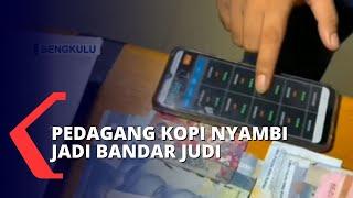 Terciduk Sedang Transaksi, Pedagang Kopi yang Nyambi Jadi Bandar Judi dan 4 Pemain Ditangkap Polisi