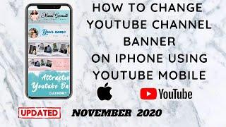 How To Change YouTube Channel Art On iPhone | UPDATED | Easy