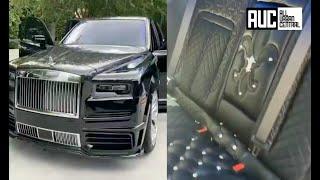 Drake Gives Tour Of $3M Custom Chrome Hearts Rolls Royce