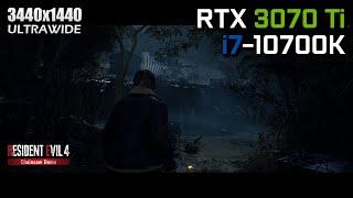 Resident Evil 4 Chainsaw Demo - RTX 3070 Ti & i7-10700K | Max Settings 3440x1440