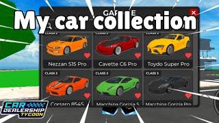 My Car COLLECTION in Car Dealership Tycoon! #cardealershiptycoon #roblox