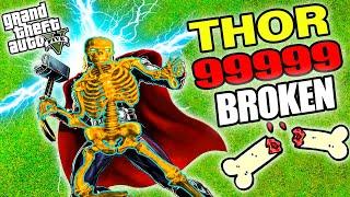 GTA 5: FRANKLIN Breaking EVERY BONE As THOR In GTA V ! ( GTA 5 mods )