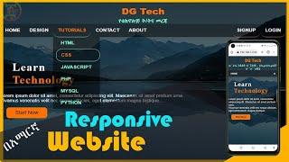 Complete responsive website design using HTML and CSS.| Website design in Amharic.