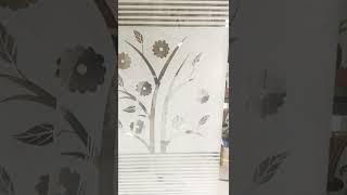 simple etching glass design
