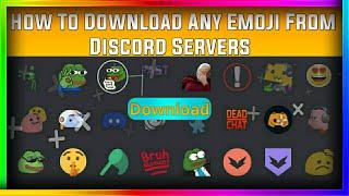How to Download any emoji from Discord Servers - Download Any Discord Server Emojis