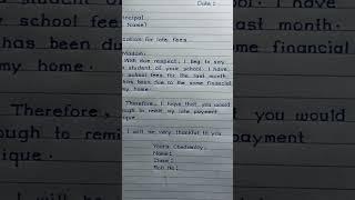 Application For Late Fee Submission || MM Handwriting #shorts