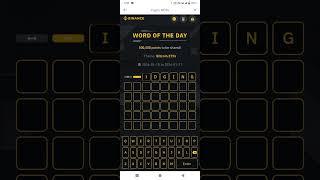 Binance crypto WODL answer today, 8 letters words today | Theme Bitcoin ETF's