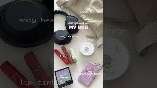 What’s in my bag: uniqlo moon bag edition  everything that I carry in my every bag #whatsinmybag